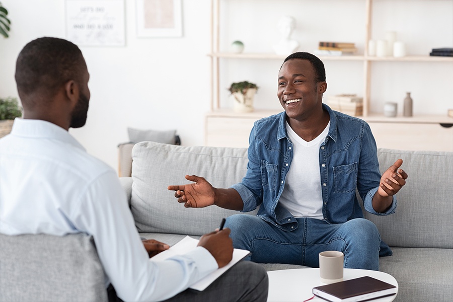 Private counseling session between therapist and patient in Jacksonville, FL Private counseling session between therapist and patient in Jacksonville, FL